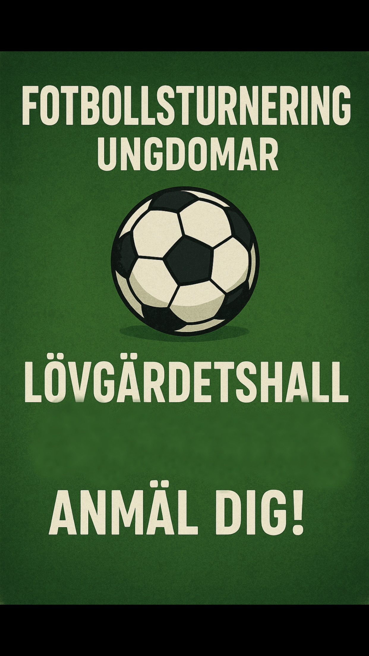 Mediebild: Fotbollsturnering för ungdomar